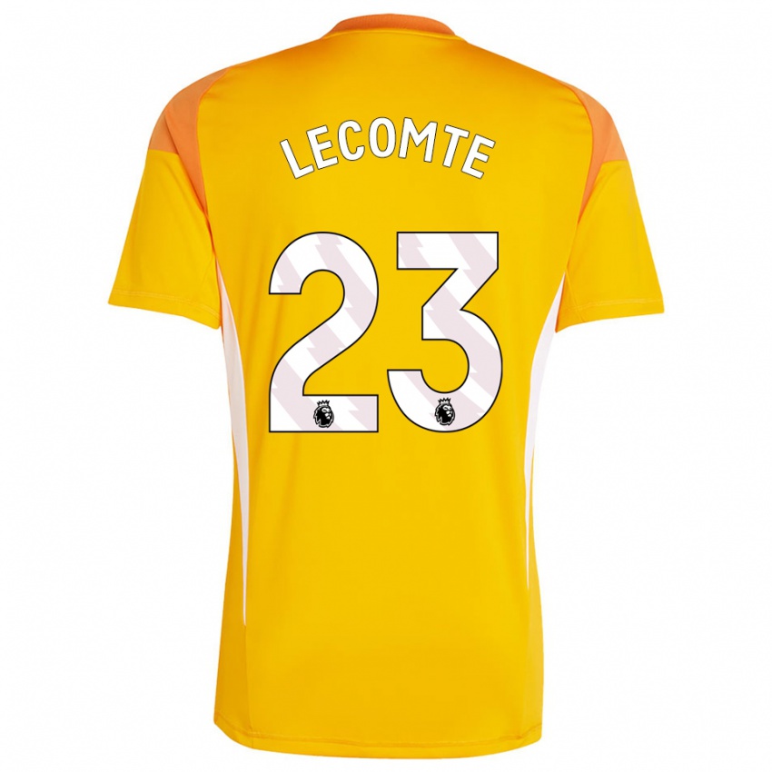 גברים בנז'מן לקונט #23 כתום לבן חולצת שוער 2025/26 חולצה קצרה