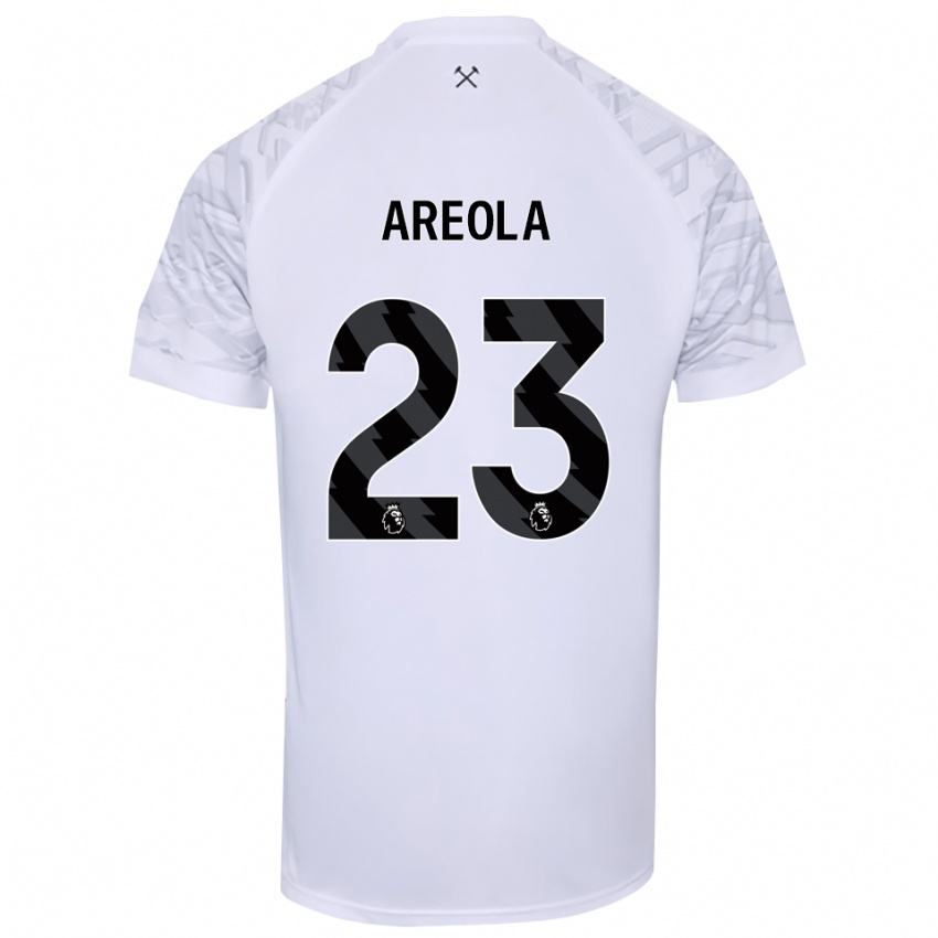 גברים אלפונס אראולה #23 שחור לבן חולצת שוער 2025/26 חולצה קצרה