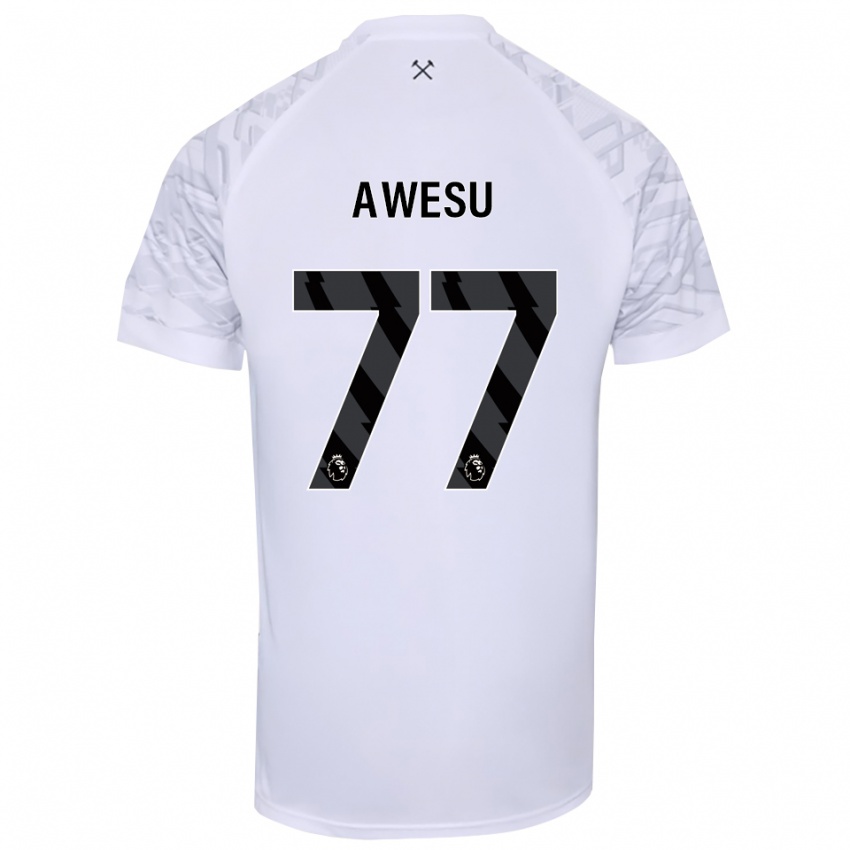 גברים לנריי אווסו #77 שחור לבן חולצת שוער 2025/26 חולצה קצרה