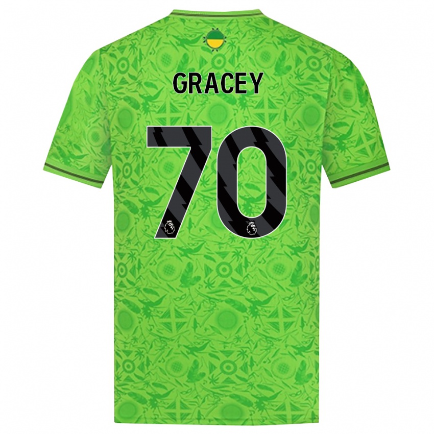 גברים ג׳וש גרייסי #70 ירוק שחור חולצת שוער 2025/26 חולצה קצרה