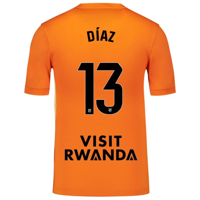 גברים דייגו דיאס #13 כתום שחור חולצת שוער 2025/26 חולצה קצרה