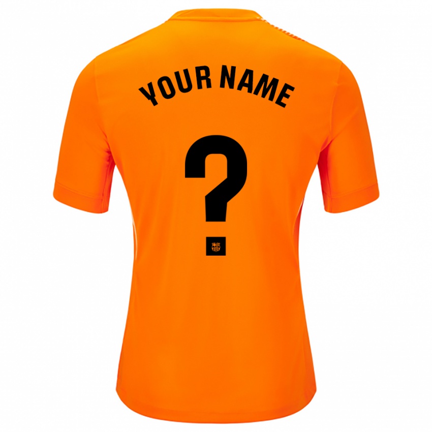 גברים ברצלונה כתום שחור חולצת שוער 2025/26 חולצה קצרה