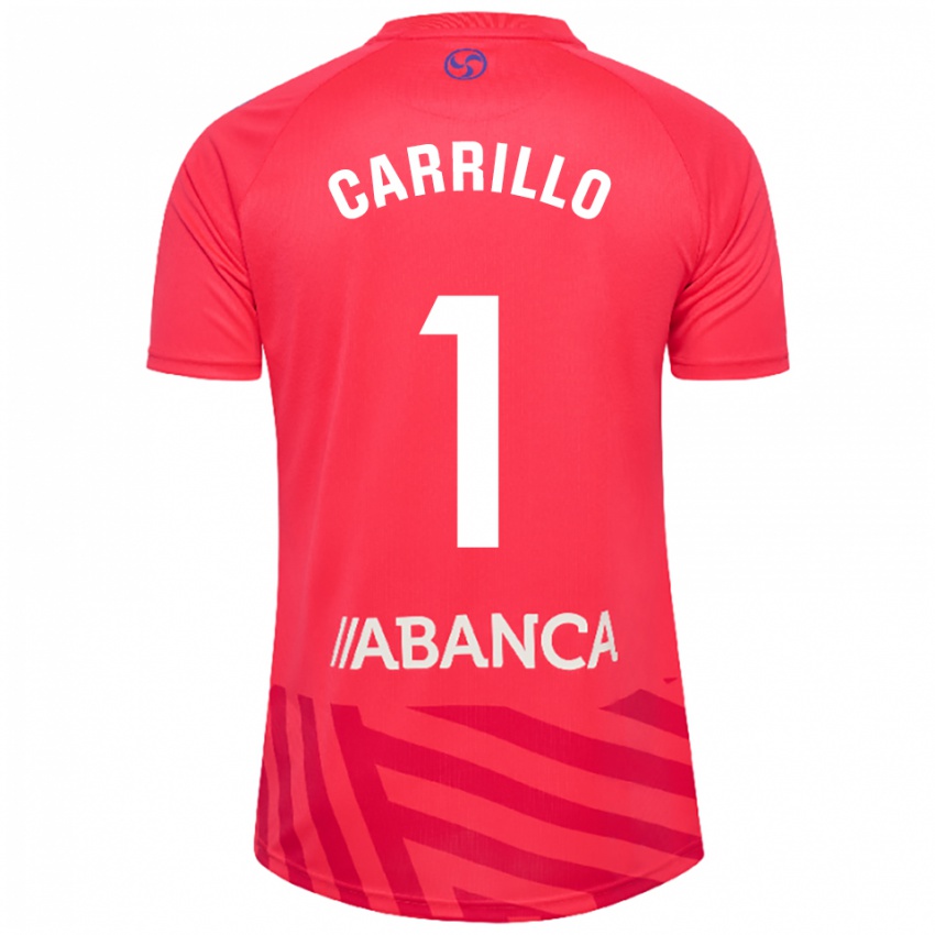 גברים חורחה קאריו באלאה #1 אדום לבן חולצת שוער 2025/26 חולצה קצרה