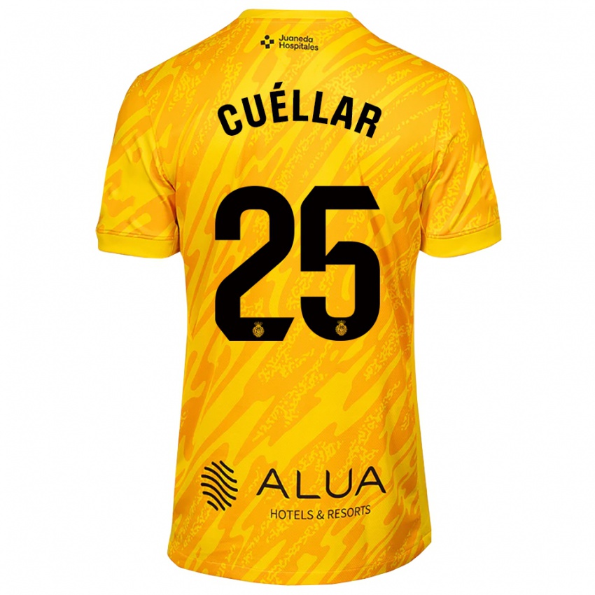 גברים איוואן קווייאר #25 כתום שחור חולצת שוער 2025/26 חולצה קצרה