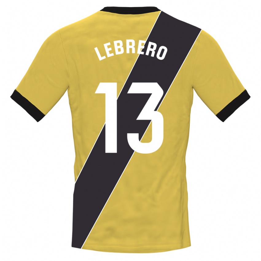 גברים לוסיה לברו רודריגס #13 צהוב שחור חולצת שוער 2025/26 חולצה קצרה