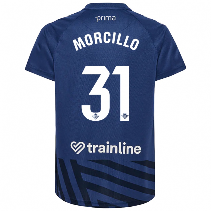 גברים Ana Morcillo #31 כחול מלכותי לבן חולצת שוער 2025/26 חולצה קצרה