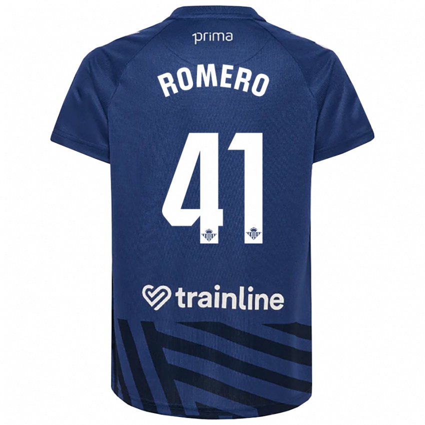 גברים José Romero #41 כחול מלכותי לבן חולצת שוער 2025/26 חולצה קצרה