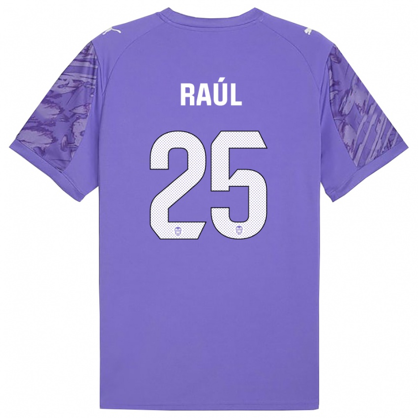 גברים ראול חימנס #25 לבנדר לבן חולצת שוער 2025/26 חולצה קצרה