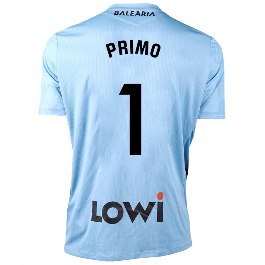 גברים אלחנדרו פרימו #1 כחול בהיר שחור חולצת שוער 2025/26 חולצה קצרה