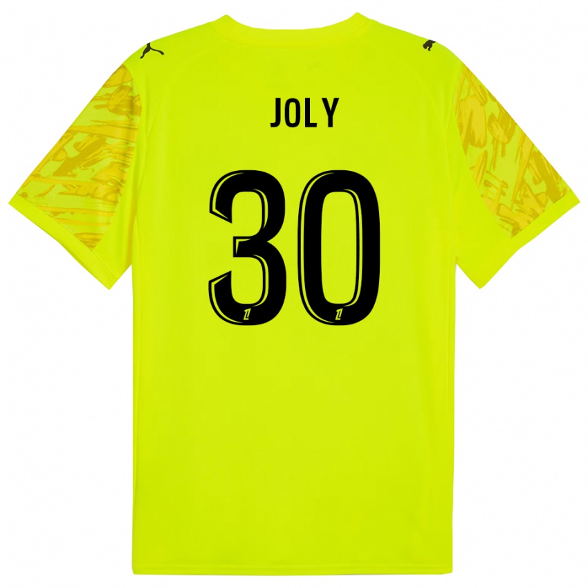 גברים בלאדין ז׳ולי #30 ירוק פלורסנט שחור חולצת שוער 2025/26 חולצה קצרה