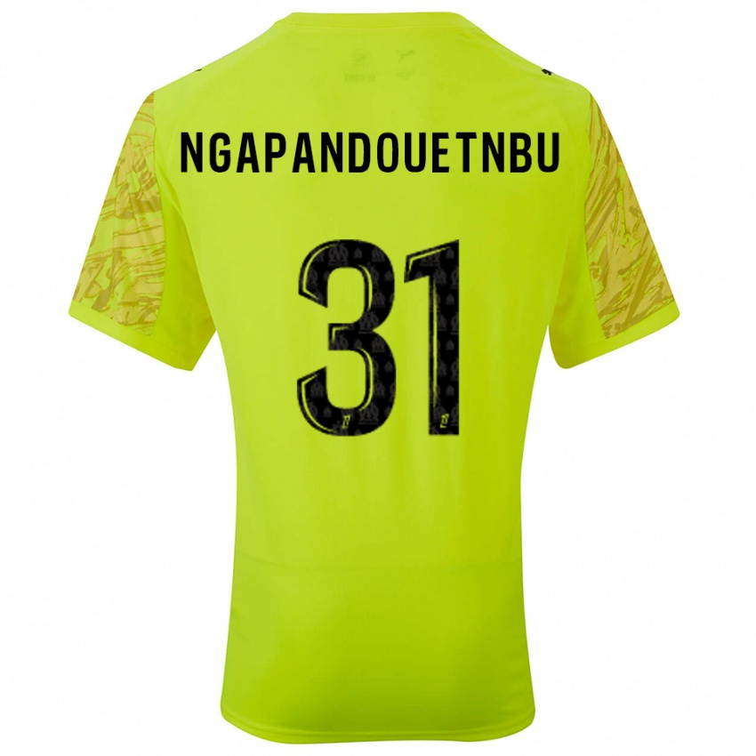 גברים סיימון בריידי נגאפנדואטנבו #31 ירוק פלורסנט שחור חולצת שוער 2025/26 חולצה קצרה