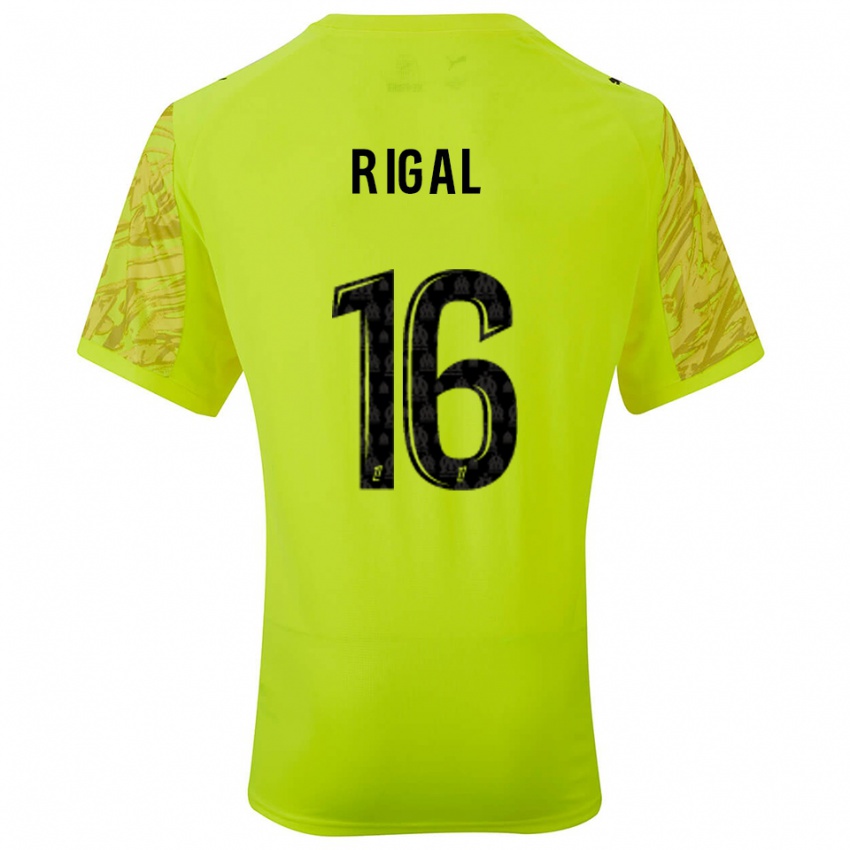 גברים Pablo Rigal #16 ירוק פלורסנט שחור חולצת שוער 2025/26 חולצה קצרה