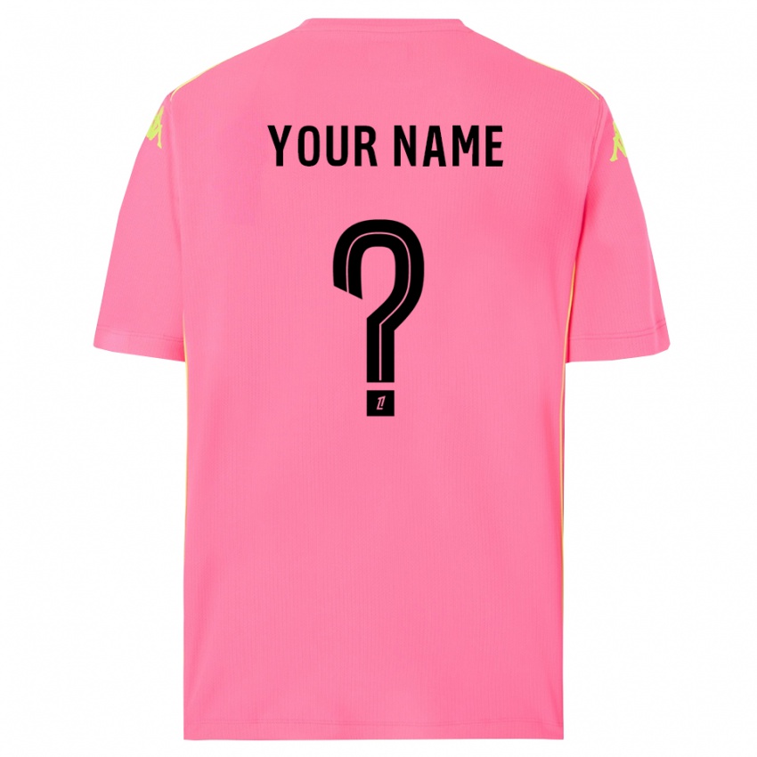 גברים ניס ורוד לוהט שחור חולצת שוער 2025/26 חולצה קצרה