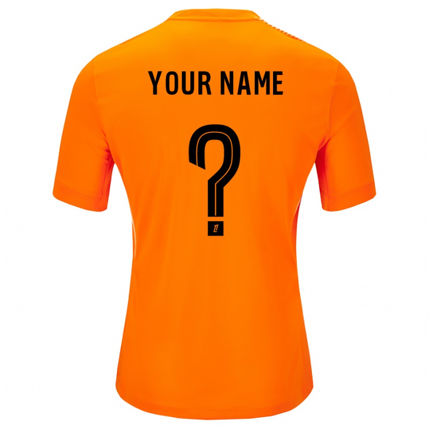 גברים פריז סן-ז'רמן כתום שחור חולצת שוער 2025/26 חולצה קצרה