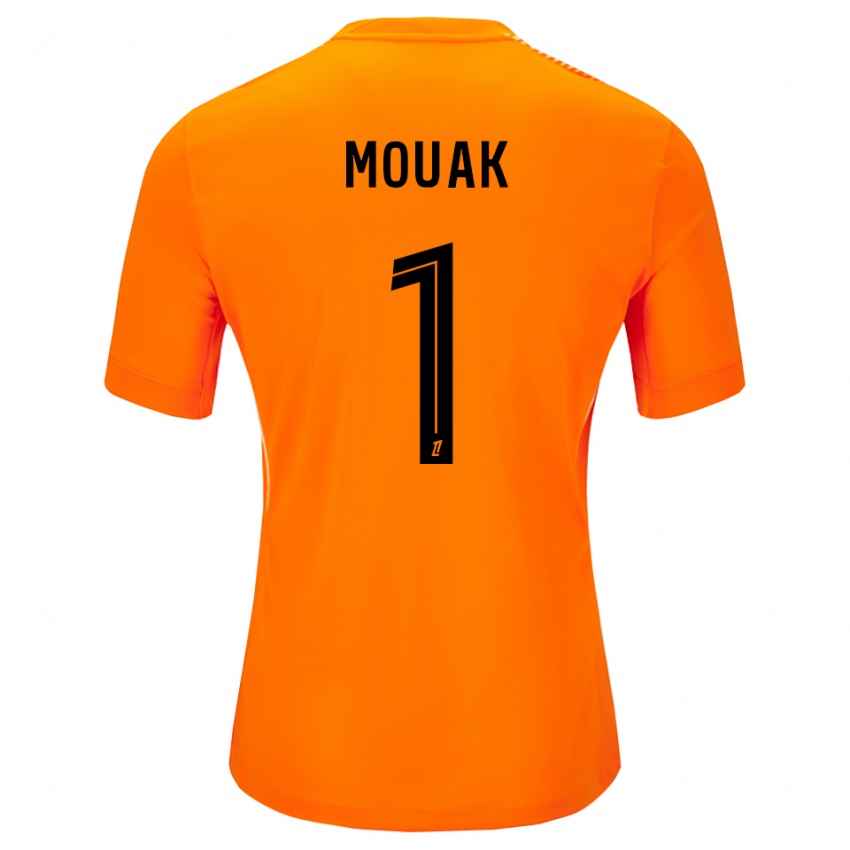 גברים אדם מואק #1 כתום שחור חולצת שוער 2025/26 חולצה קצרה