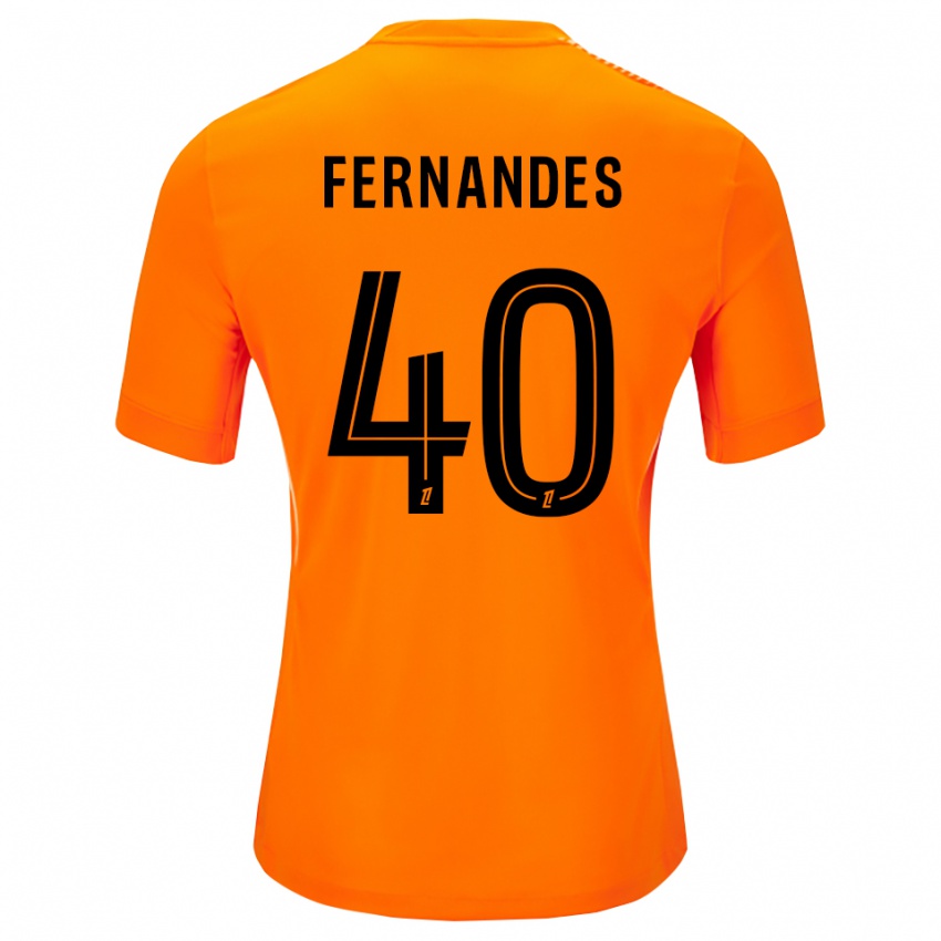 גברים אליסה פרננדס #40 כתום שחור חולצת שוער 2025/26 חולצה קצרה