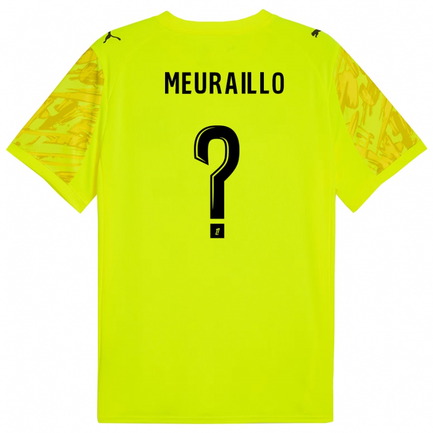 גברים Thâo Mouapa Mwa Meuraillo #0 ירוק פלורסנט צהוב חולצת שוער 2025/26 חולצה קצרה