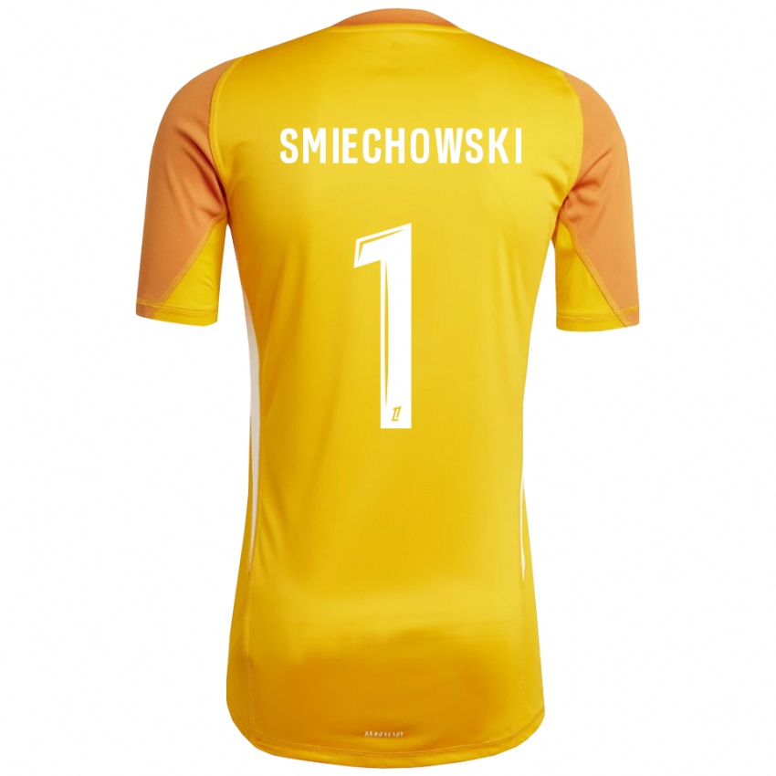 גברים ארתור סמיאקובסקי #1 כתום לבן חולצת שוער 2025/26 חולצה קצרה