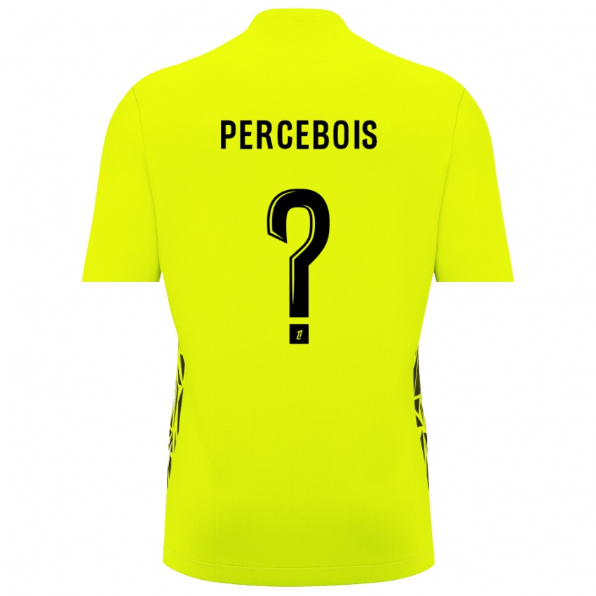 גברים Marie Percebois #0 ירוק פלורסנט חולצת שוער 2025/26 חולצה קצרה