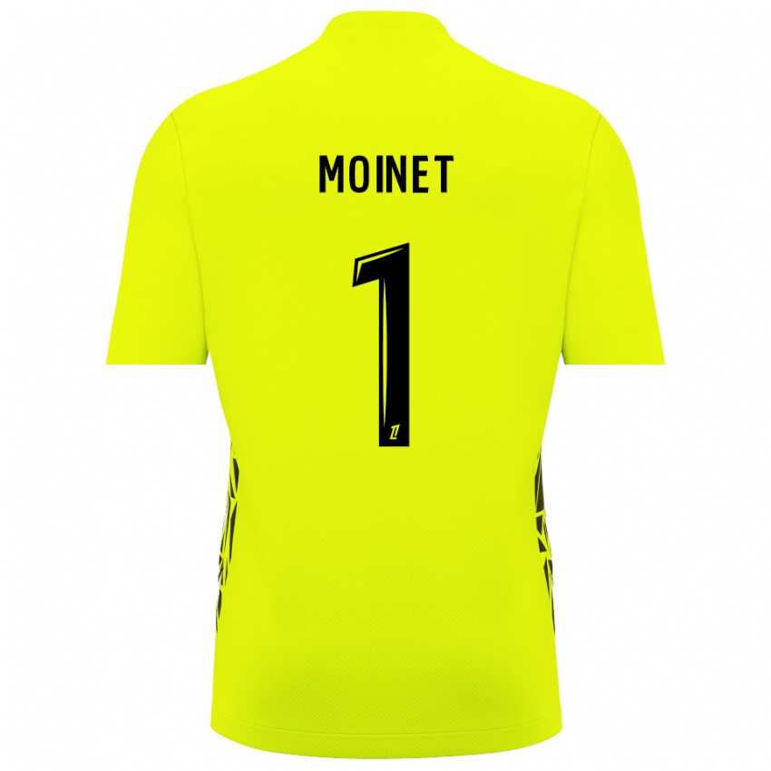 גברים Victor Moinet #1 ירוק פלורסנט חולצת שוער 2025/26 חולצה קצרה