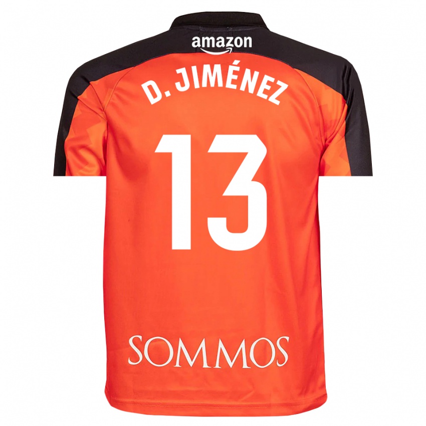 גברים דני חימנס #13 כתום שחור חולצת שוער 2025/26 חולצה קצרה