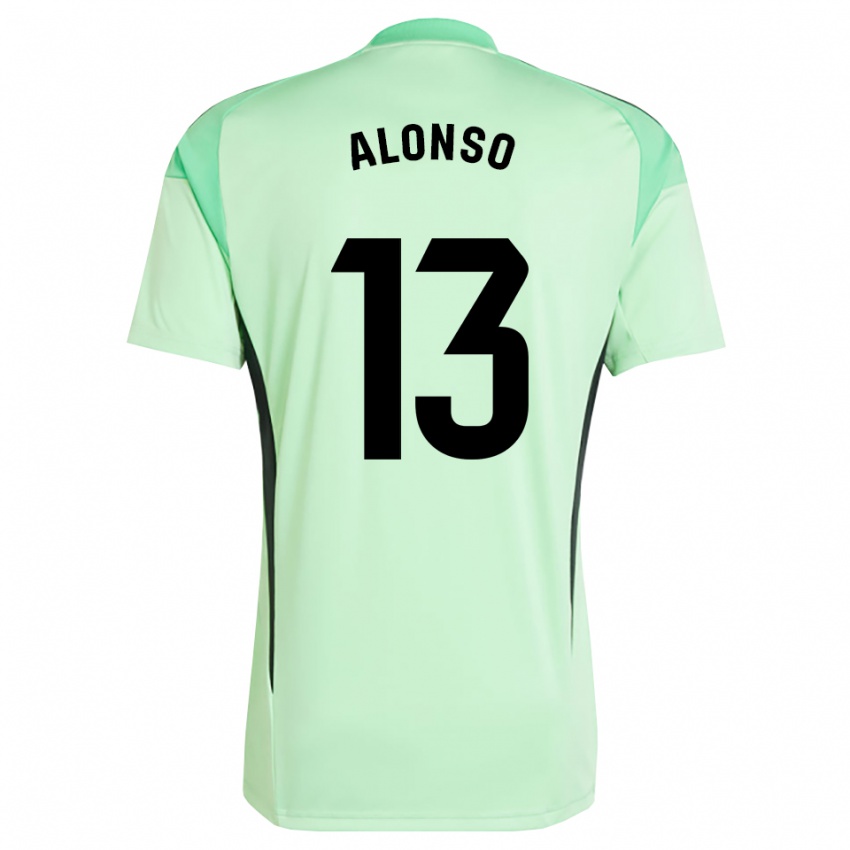 גברים Maikel Alonso #13 ירוק בהיר שחור חולצת שוער 2025/26 חולצה קצרה