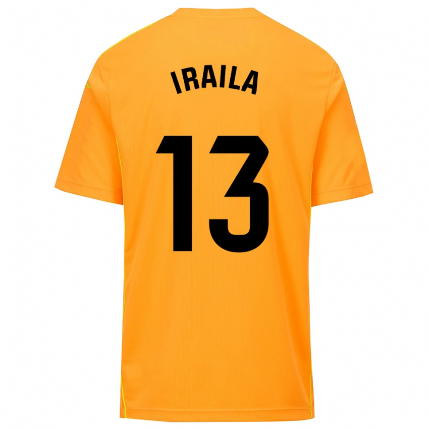 גברים Iraila Rivera Simón #13 כתום שחור חולצת שוער 2025/26 חולצה קצרה