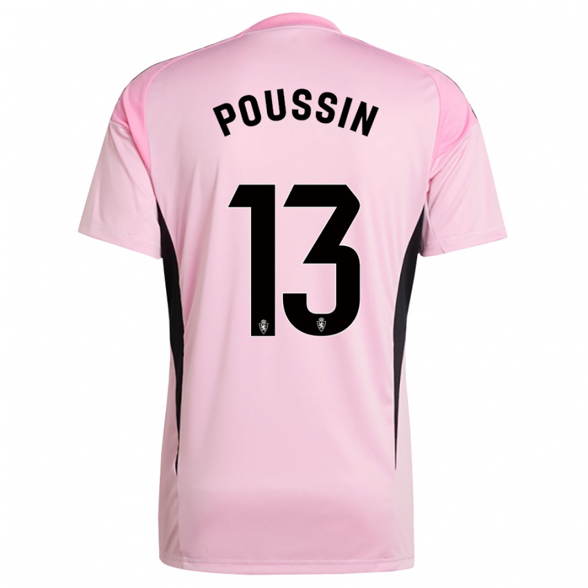 גברים גאטן פוסן #13 ורוד בהיר שחור חולצת שוער 2025/26 חולצה קצרה