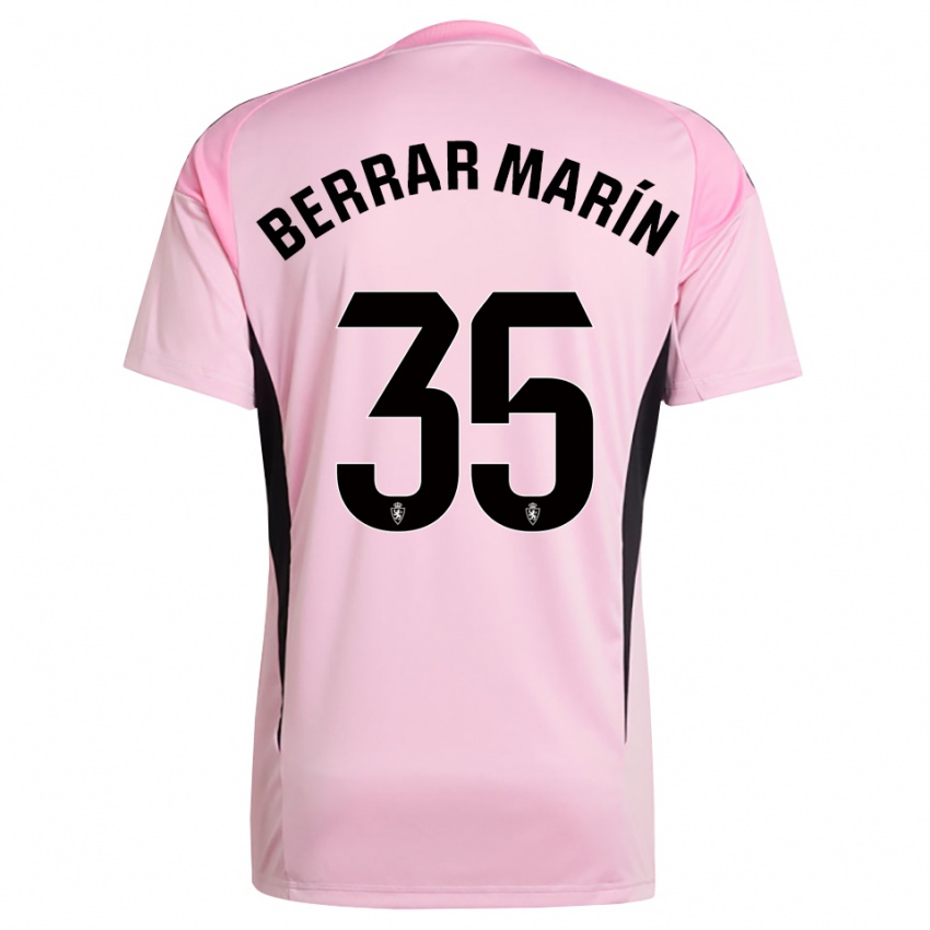 גברים סרג׳יו בראר מארין #35 ורוד בהיר שחור חולצת שוער 2025/26 חולצה קצרה