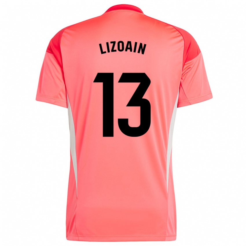 גברים Raúl Lizoain #13 כתום אדום חולצת שוער 2025/26 חולצה קצרה