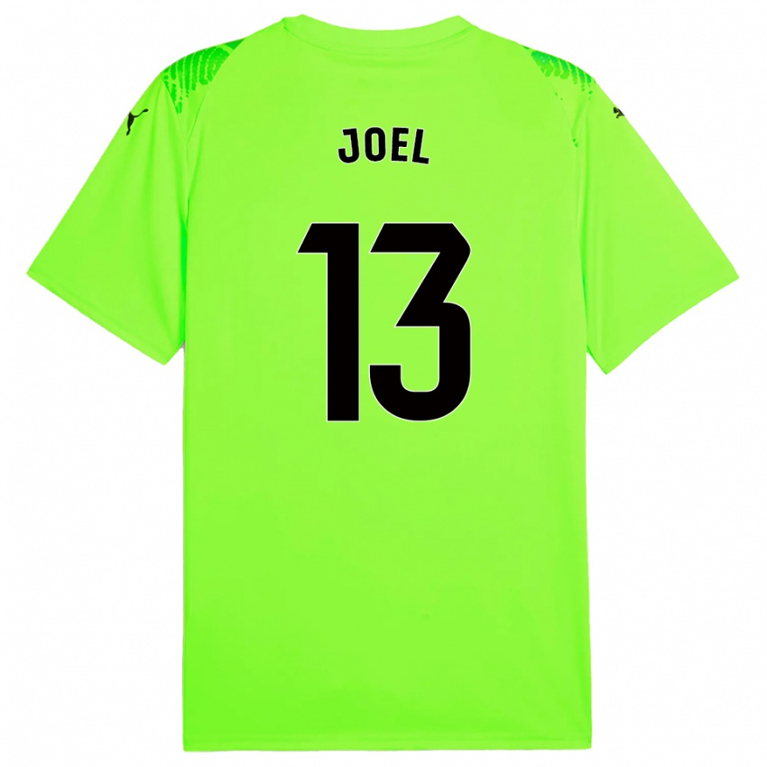 גברים כריסטיאן ג׳ואל #13 ירוק דשא חולצת שוער 2025/26 חולצה קצרה