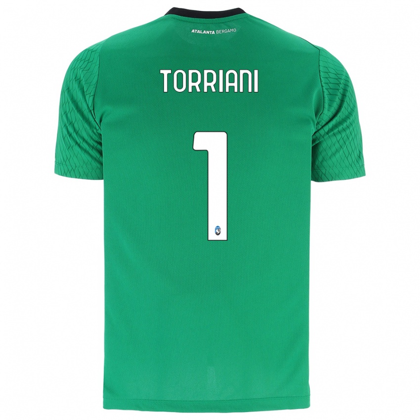 גברים אנדריאה טוריאני #1 ירוק אזמרגד חולצת שוער 2025/26 חולצה קצרה