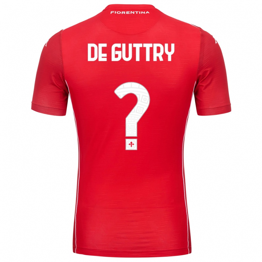 גברים Elia De Guttry #0 לבן אדום חולצת שוער 2025/26 חולצה קצרה