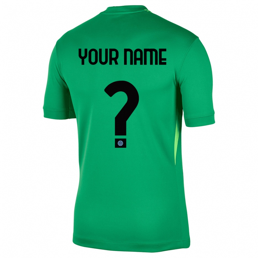 גברים אינטר מילאנו ירוק בהיר שחור חולצת שוער 2025/26 חולצה קצרה