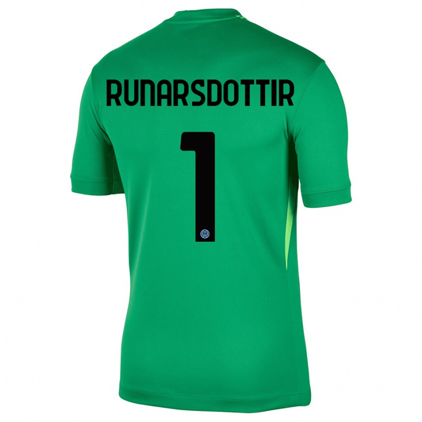 גברים ססיליה ראן רונארסדוטיר #1 ירוק בהיר שחור חולצת שוער 2025/26 חולצה קצרה