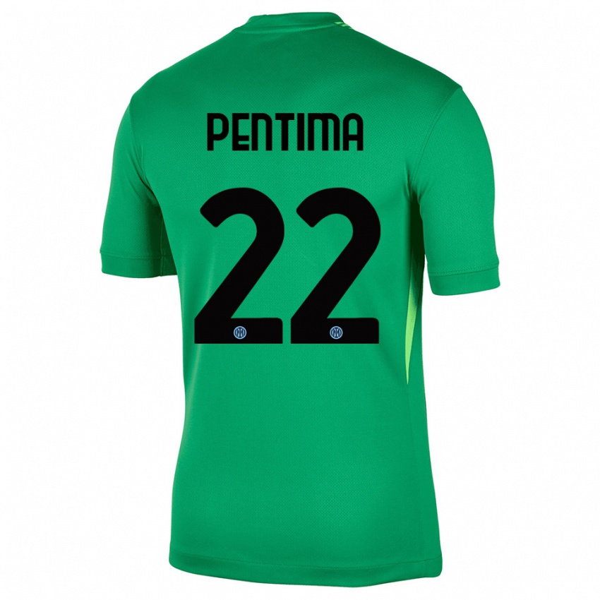 גברים אלסנדרו פנטימה #22 ירוק בהיר שחור חולצת שוער 2025/26 חולצה קצרה