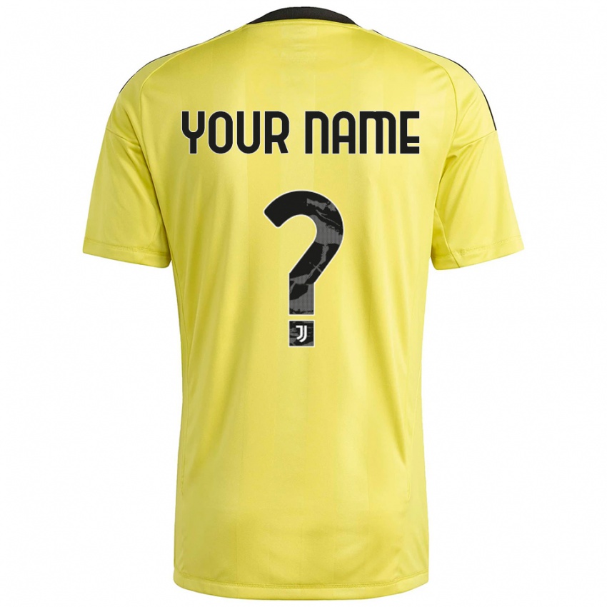 גברים יובנטוס לבן צהוב חולצת שוער 2025/26 חולצה קצרה