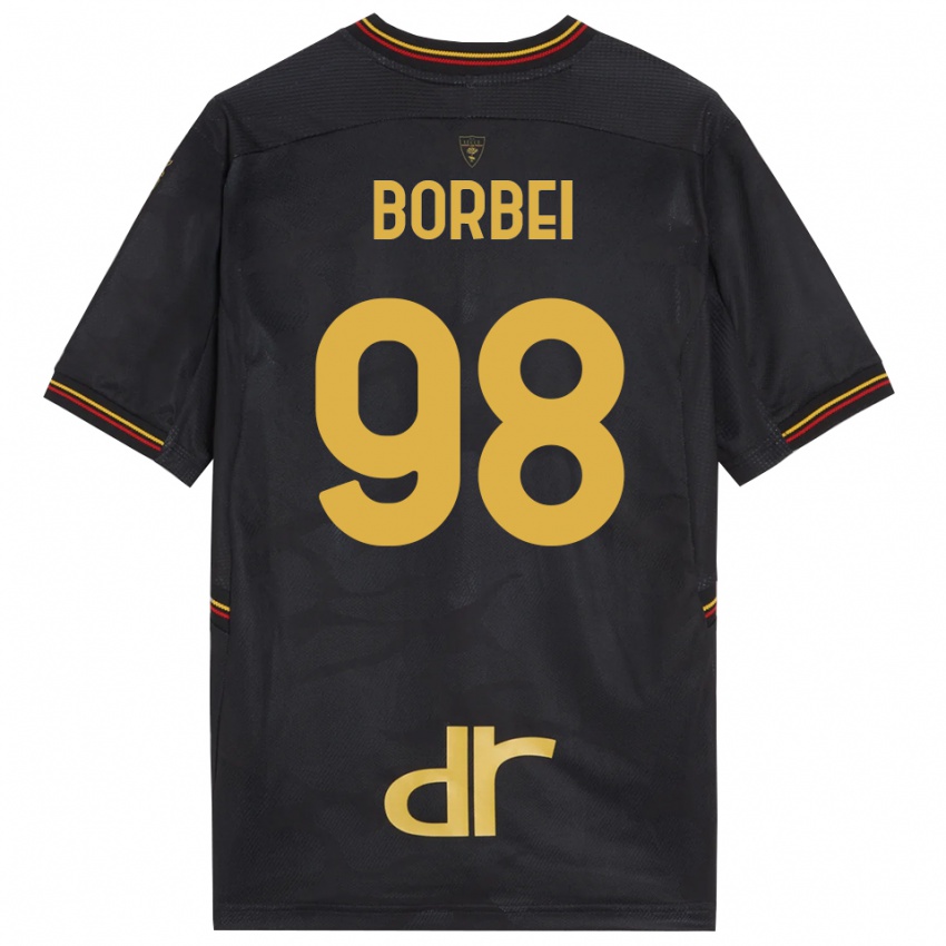 גברים אלכסנדרו גבריאל בורביי #98 שחור חום חולצת שוער 2025/26 חולצה קצרה