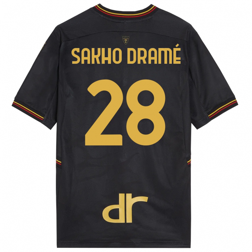 גברים Samba Sakho Dramé #28 שחור חום חולצת שוער 2025/26 חולצה קצרה