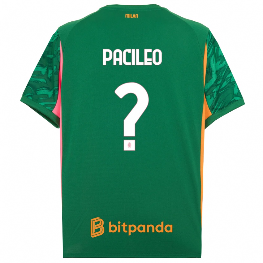 גברים Alessandro Pacileo #0 ורוד כתום ירוק חולצת שוער 2025/26 חולצה קצרה