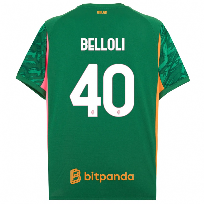 גברים Sofia Belloli #40 ורוד כתום ירוק חולצת שוער 2025/26 חולצה קצרה