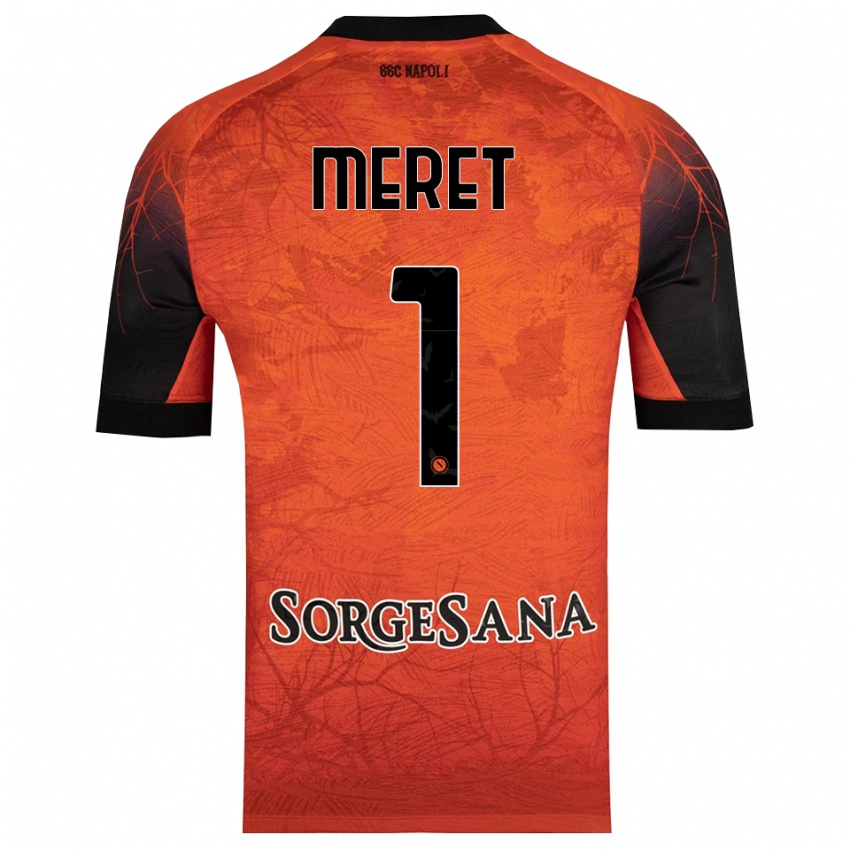 גברים אלכס מרט #1 שחור אדום כתום חולצת שוער 2025/26 חולצה קצרה