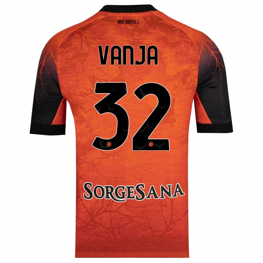 גברים ואניה מילינקוביץ'-סאביץ' #32 שחור אדום כתום חולצת שוער 2025/26 חולצה קצרה