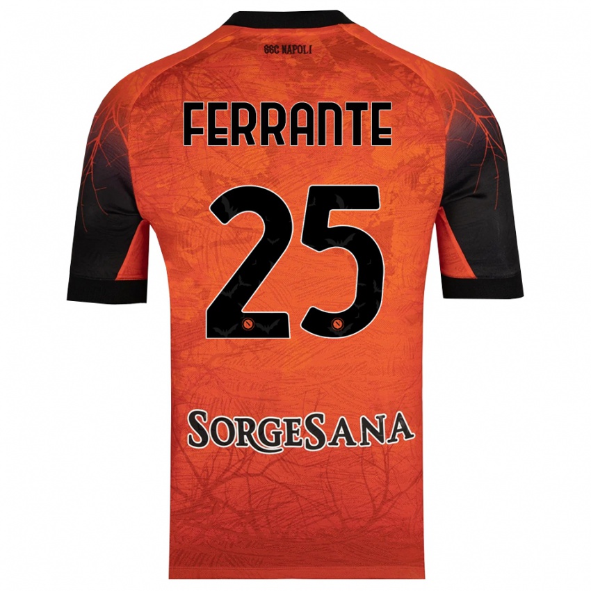 גברים Mathias Ferrante #25 שחור אדום כתום חולצת שוער 2025/26 חולצה קצרה