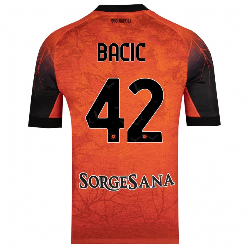 גברים דוריס באצ׳יץ׳ #42 שחור אדום כתום חולצת שוער 2025/26 חולצה קצרה