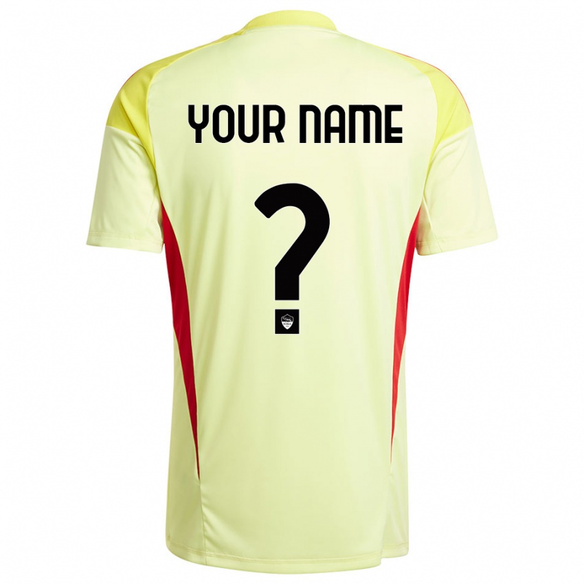 גברים רומא כתום צהוב בהיר חולצת שוער 2025/26 חולצה קצרה