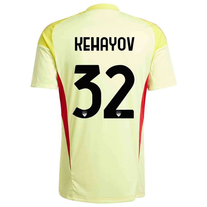 גברים אתנאס קהאיוב #32 כתום צהוב בהיר חולצת שוער 2025/26 חולצה קצרה