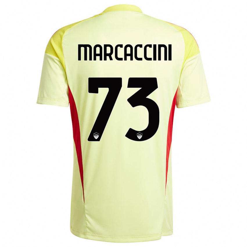 גברים אלסיו מרקצ׳יני #73 כתום צהוב בהיר חולצת שוער 2025/26 חולצה קצרה