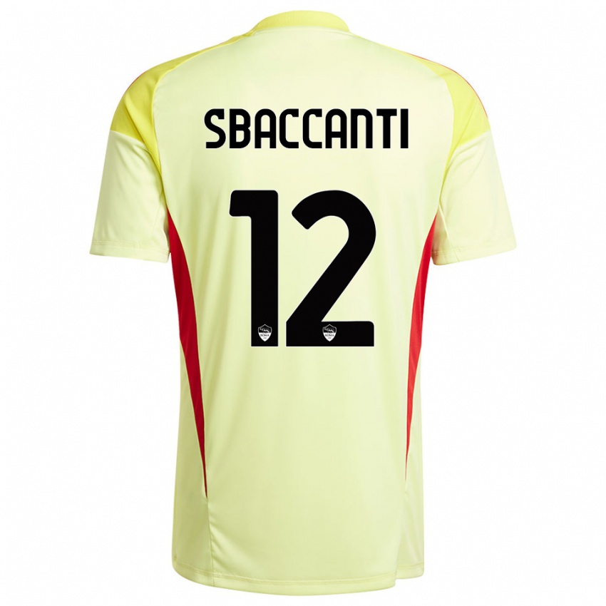 גברים Christian Sbaccanti #12 כתום צהוב בהיר חולצת שוער 2025/26 חולצה קצרה