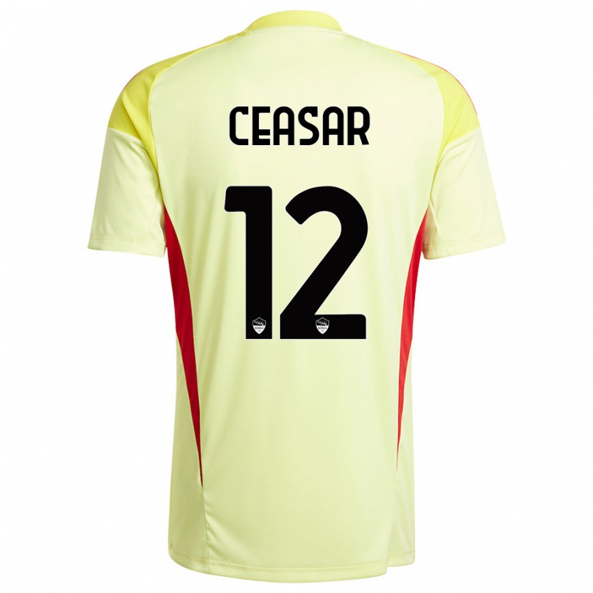 גברים קמליה סיזר #12 כתום צהוב בהיר חולצת שוער 2025/26 חולצה קצרה